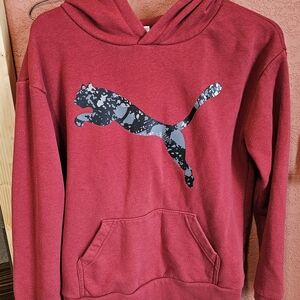 Puma Burgundy Sweatshirt with Logo